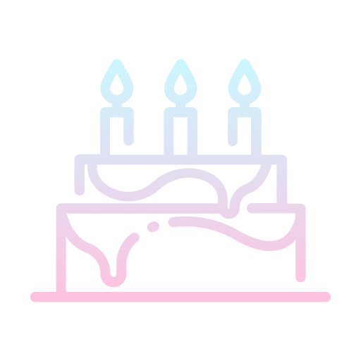 Torta de cumpleaños Good Ware Gradient icono