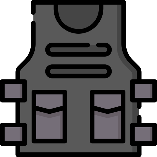 Bulletproof vest Special Lineal color icon