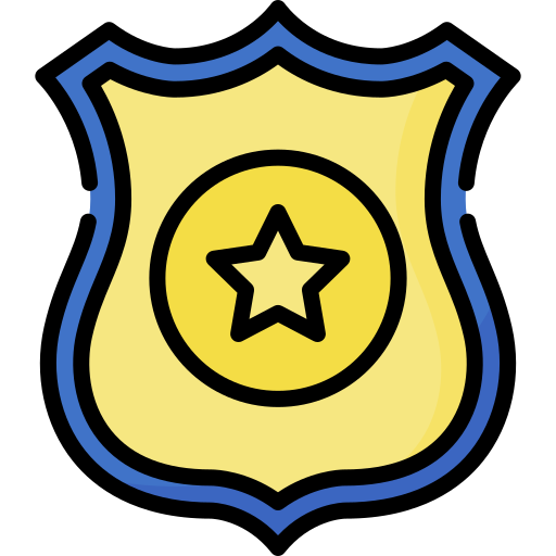 polizeiabzeichen Special Lineal color icon