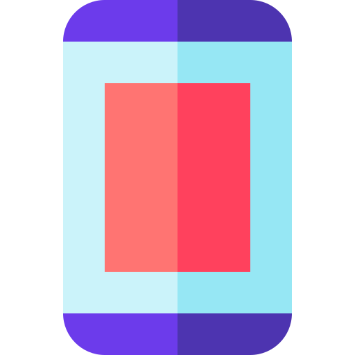 smartphone Basic Straight Flat icona