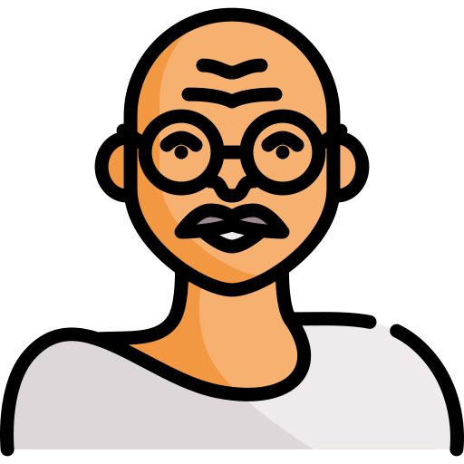 Gandhi Special Lineal color icon