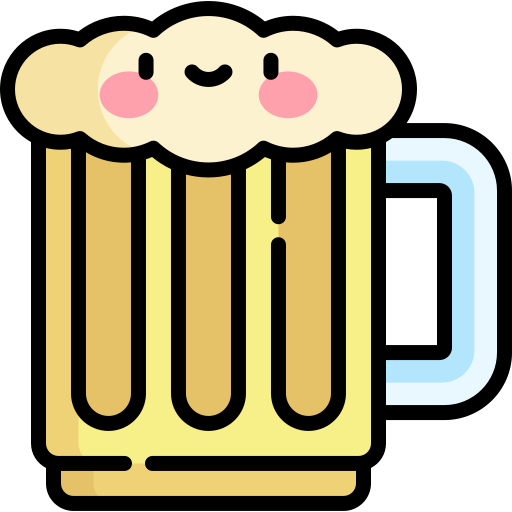 ビール Kawaii Lineal color icon