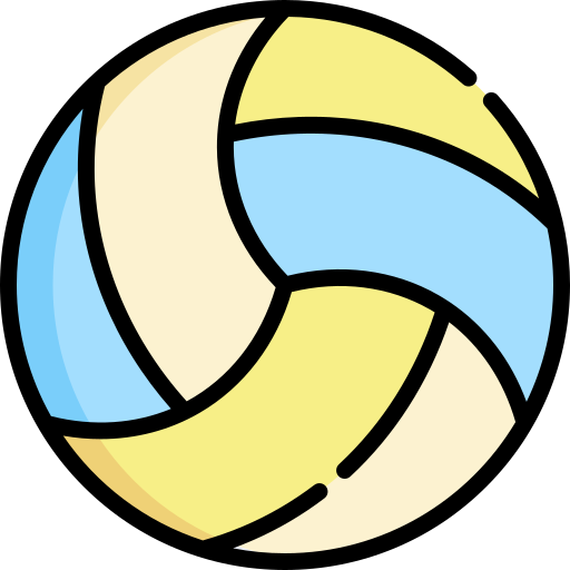 volleybal Kawaii Lineal color icoon