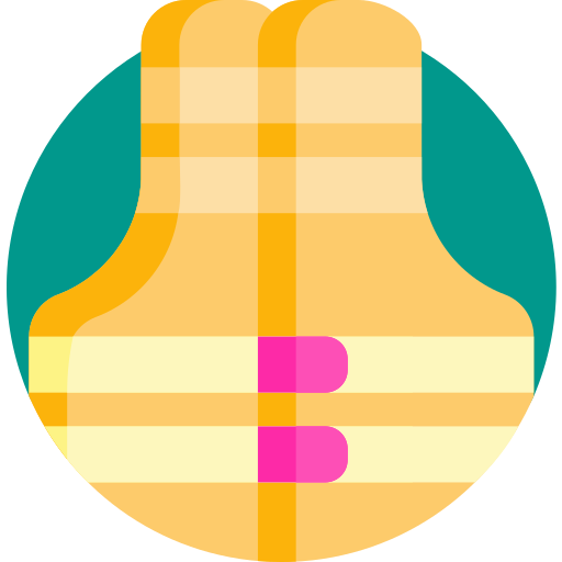 Lifejacket Detailed Flat Circular Flat icon