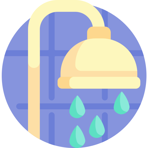 Shower Detailed Flat Circular Flat icon