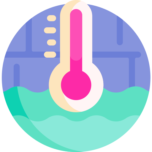 Water temperature Detailed Flat Circular Flat icon