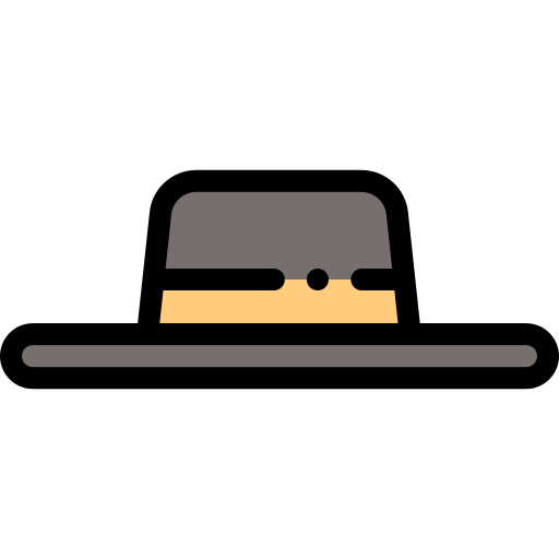 Кордовская шляпа Detailed Rounded Lineal color иконка