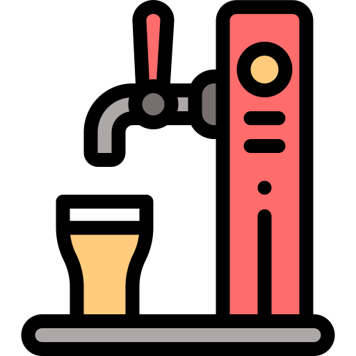 Beer tap Detailed Rounded Lineal color icon