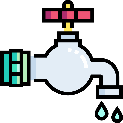 Faucet Detailed Straight Lineal color icon