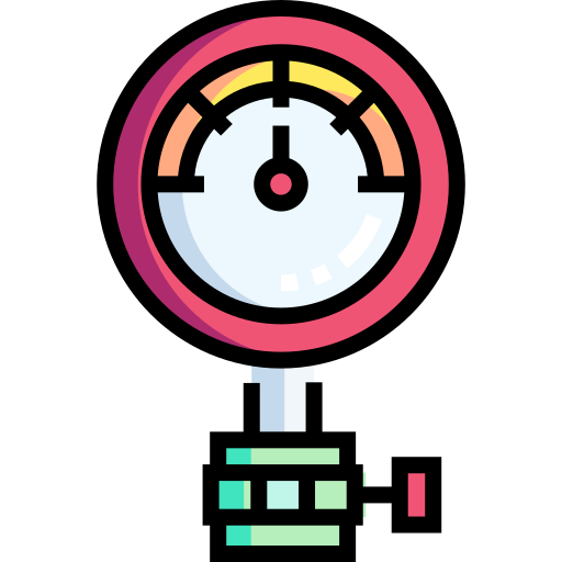 Gauge Detailed Straight Lineal color icon