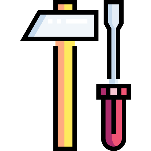 Screwdriver Detailed Straight Lineal color icon