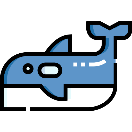 범고래 Detailed Straight Lineal color icon