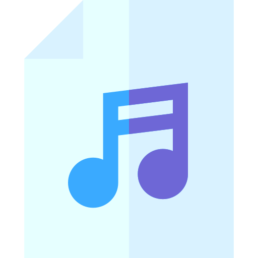 음악 파일 Basic Straight Flat icon