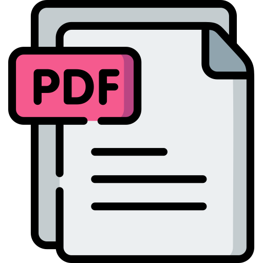 Pdf Special Lineal color icon