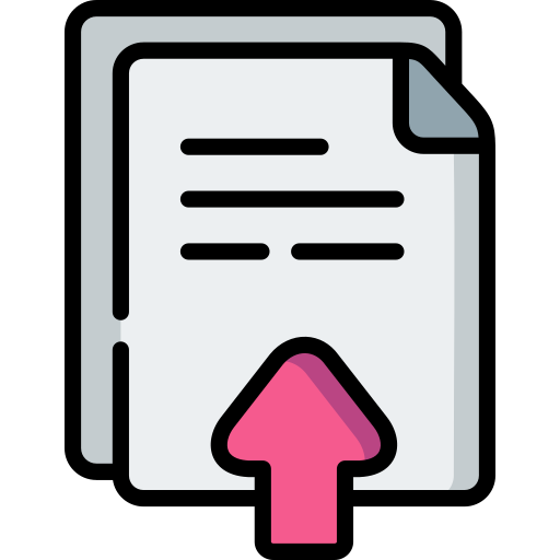 ファイルのアップロード Special Lineal color icon