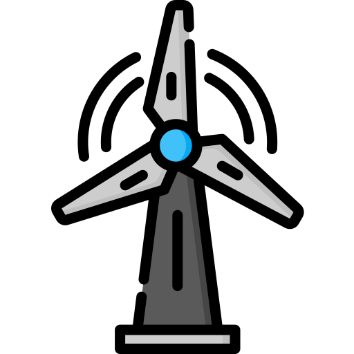 Turbina de vento Special Lineal color Ícone