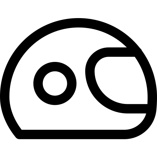 Capacete Basic Rounded Lineal Ícone