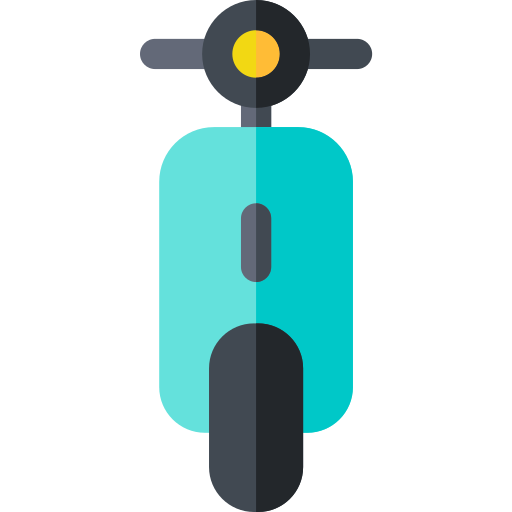 Scooter Basic Rounded Flat icono
