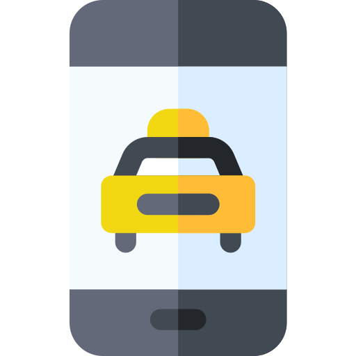 タクシー Basic Rounded Flat icon