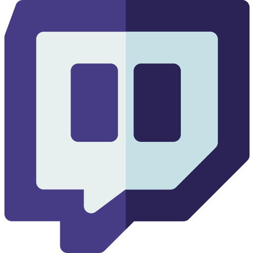 Twitch Basic Rounded Flat icon