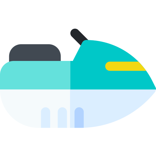 skuter wodny Basic Rounded Flat ikona