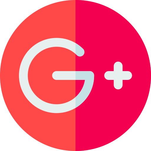 Google plus Basic Rounded Flat icono