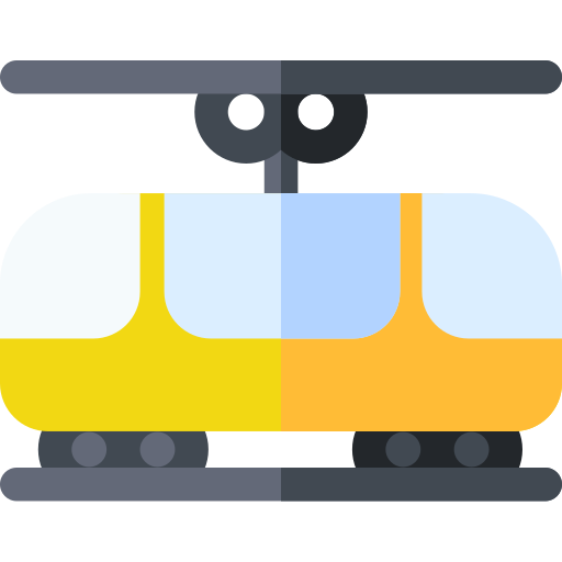 Tranvía Basic Rounded Flat icono