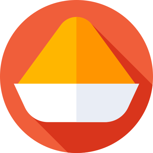 Curry Flat Circular Flat icon