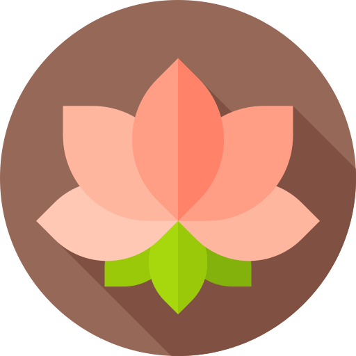 kwiat lotosu Flat Circular Flat ikona