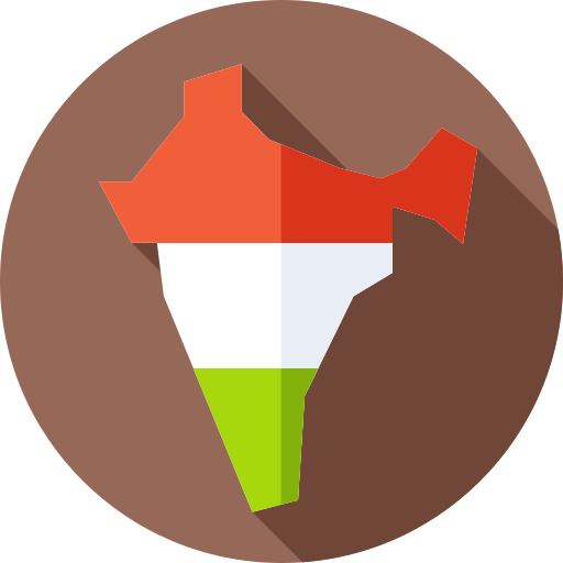 India Flat Circular Flat icon
