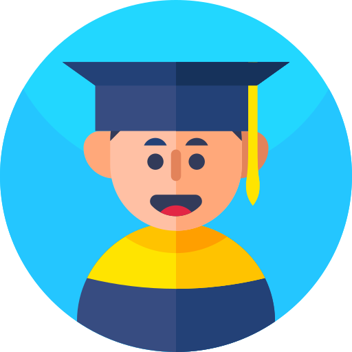 Student Geometric Flat Circular Flat icon