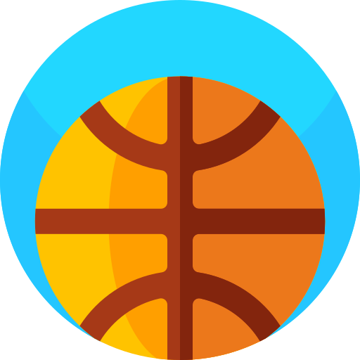 Basketball Geometric Flat Circular Flat icon