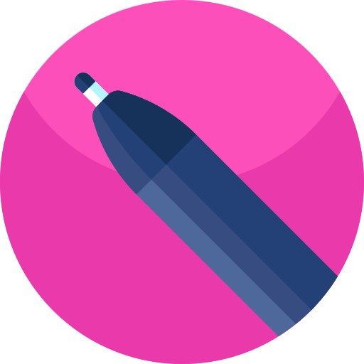 długopis Geometric Flat Circular Flat ikona
