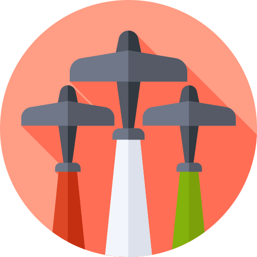 Aircraft Flat Circular Flat icon