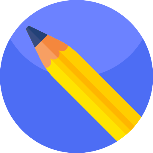 Pencil Geometric Flat Circular Flat icon