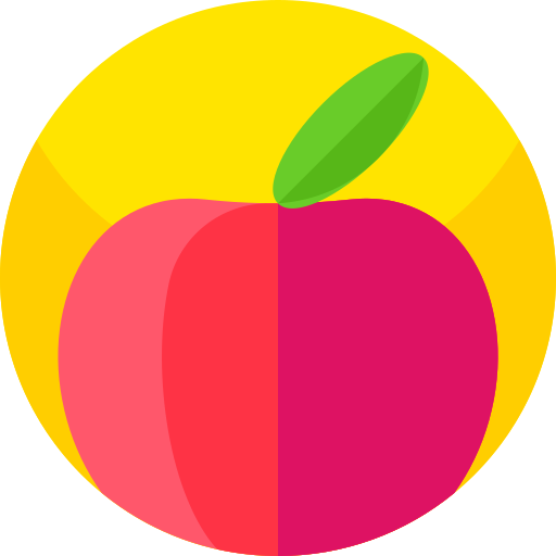 りんご Geometric Flat Circular Flat icon