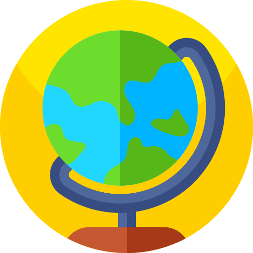 geografia Geometric Flat Circular Flat ikona