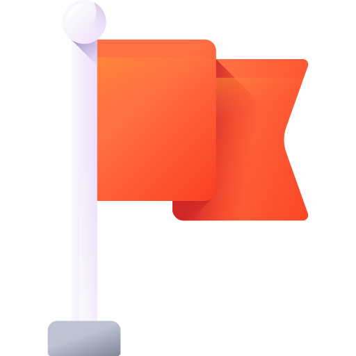 Bandeira 3D Color Ícone