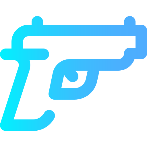 Gun Super Basic Omission Gradient icon