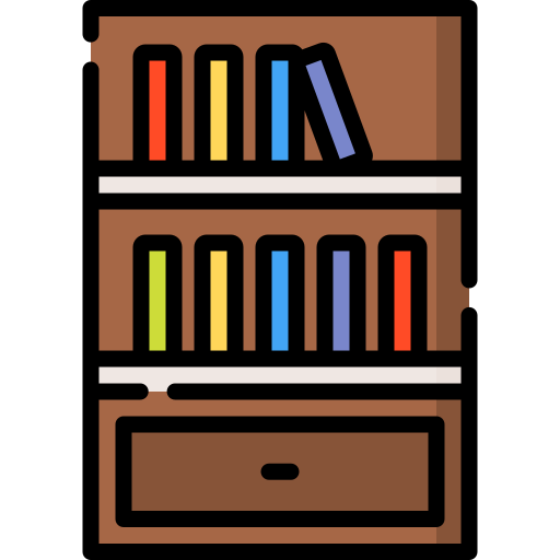 Estante para libros Special Lineal color icono