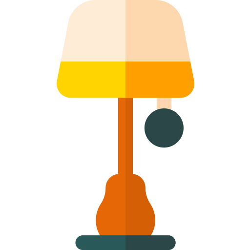 Floor lamp Basic Rounded Flat icon