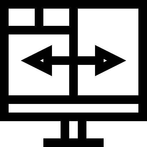 formaat wijzigen Basic Straight Lineal icoon