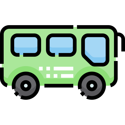 ônibus Detailed Straight Lineal color Ícone