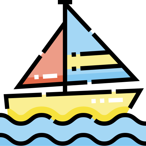 帆 Detailed Straight Lineal color icon