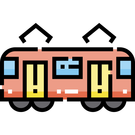 tramwajowy Detailed Straight Lineal color ikona