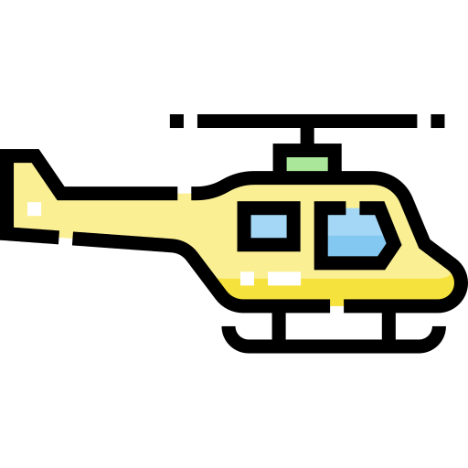 헬리콥터 Detailed Straight Lineal color icon