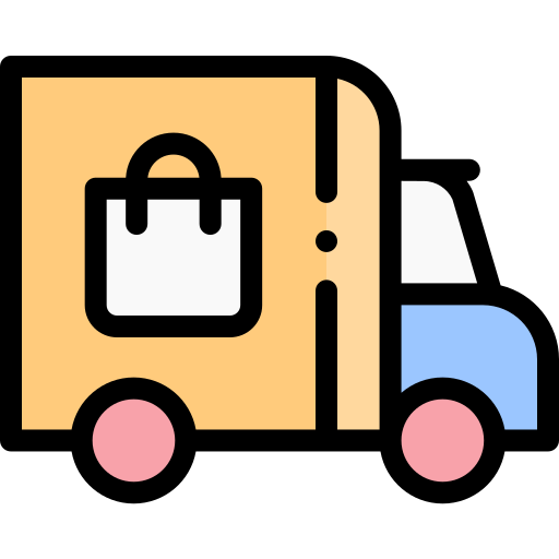 Delivery truck Detailed Rounded Lineal color icon