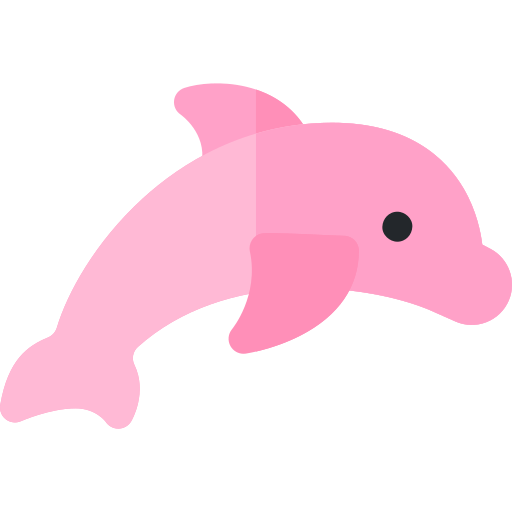 Delfín Basic Rounded Flat icono