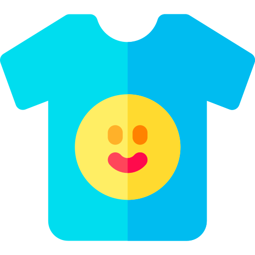 Camiseta Basic Rounded Flat icono