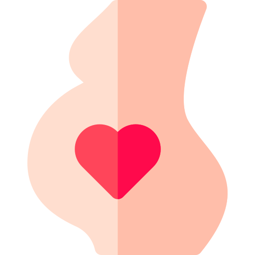 Embarazada Basic Rounded Flat icono